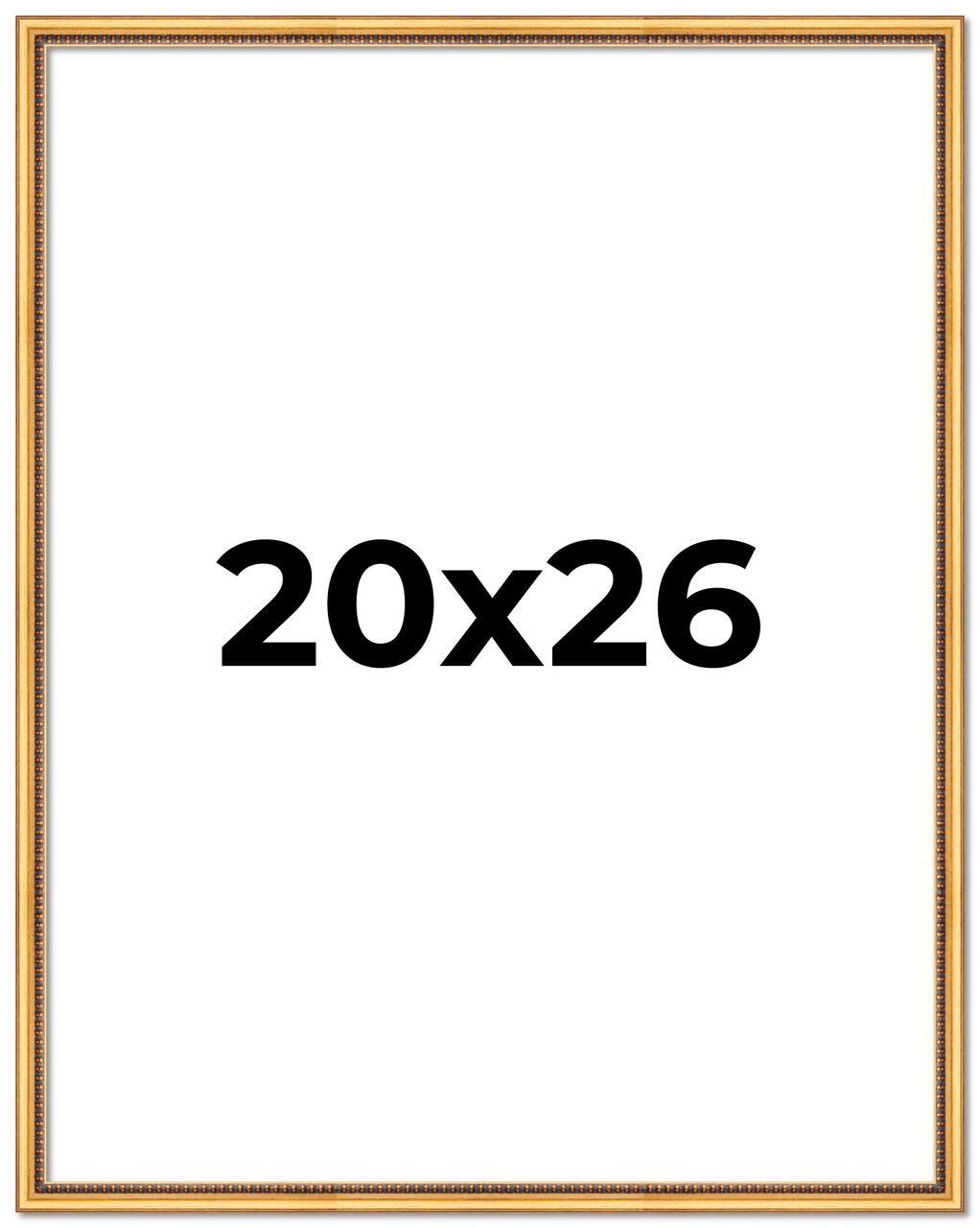 Classic Modern Gold Picture Frame - UV Acrylic, Foam Board Backing, Hanging Hardware